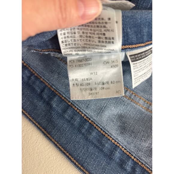 Levi Strauss Boyfriend Straight Leg Cropped Jeans Size 32 - Picture 7 of 14